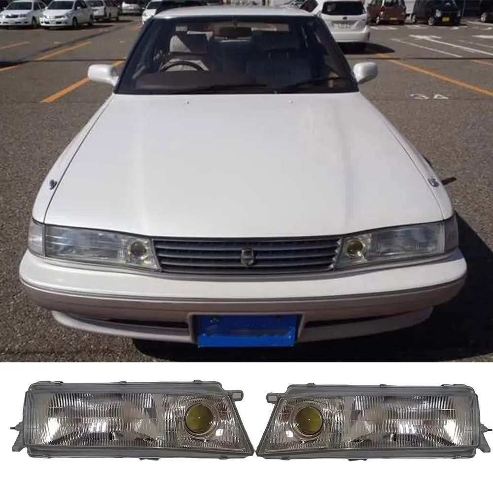 A Pair Car Headlamp For Toyota Mark-II GX80 JZX81 LX80 YX80 1990