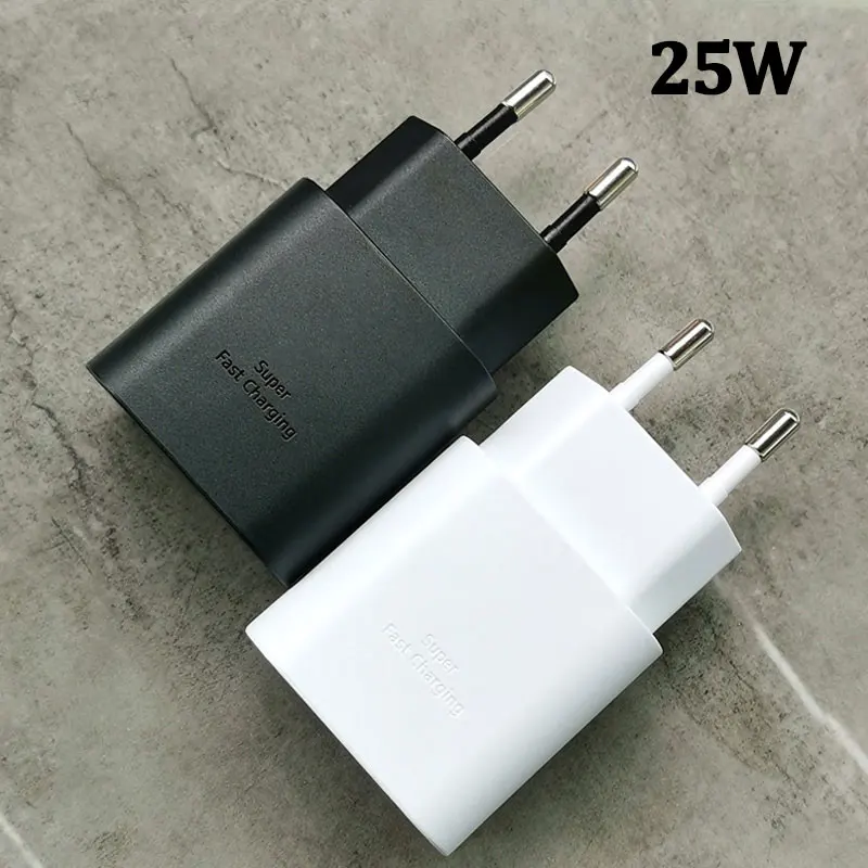 

25W EU US UK Plug Charger PD Super Fast Charge Adapter for Galaxy S20 S21 S22 S23 S24 Note20 Ultra 10 Plus Z Flip Fold 6 5 4 3 2