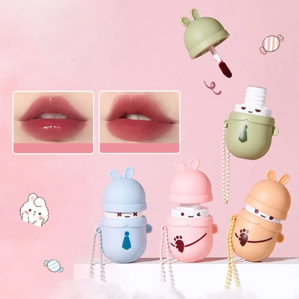 Van Waterig Tot Matte Schattige Lipgloss Cartoon-Stijl Langdurige Konijnenvorm Lippenstift Antiaanbakbeker Glad