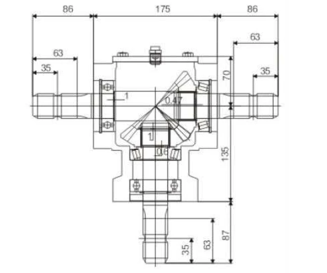 2025년 농업용 예비 부품 예초기 기어박스