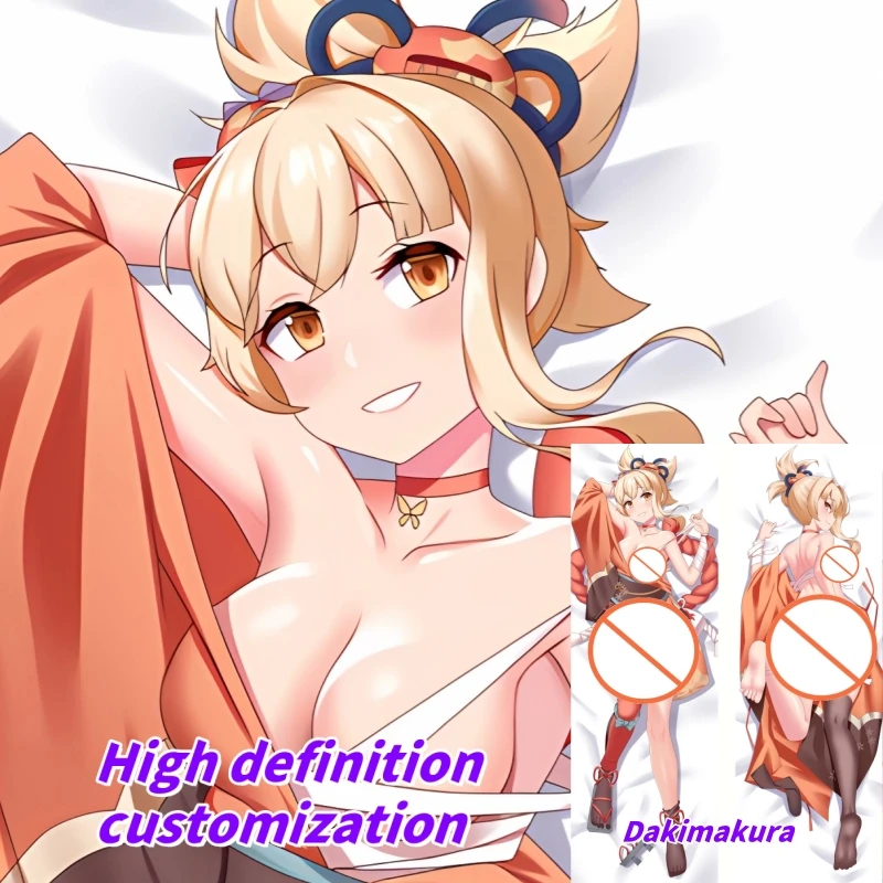 

Dakimakura Anime Pillow Case Genshin Impact Yoimiya Double-sided Print Of Life-size Body Pillowcase Gifts