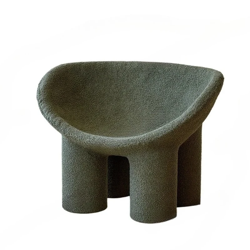 

Nordic Plastics Creative Single Sofa Chairs Living Room Chair Instagram Style Casual Elephant Leg Chair Stool Furniture WHCL001