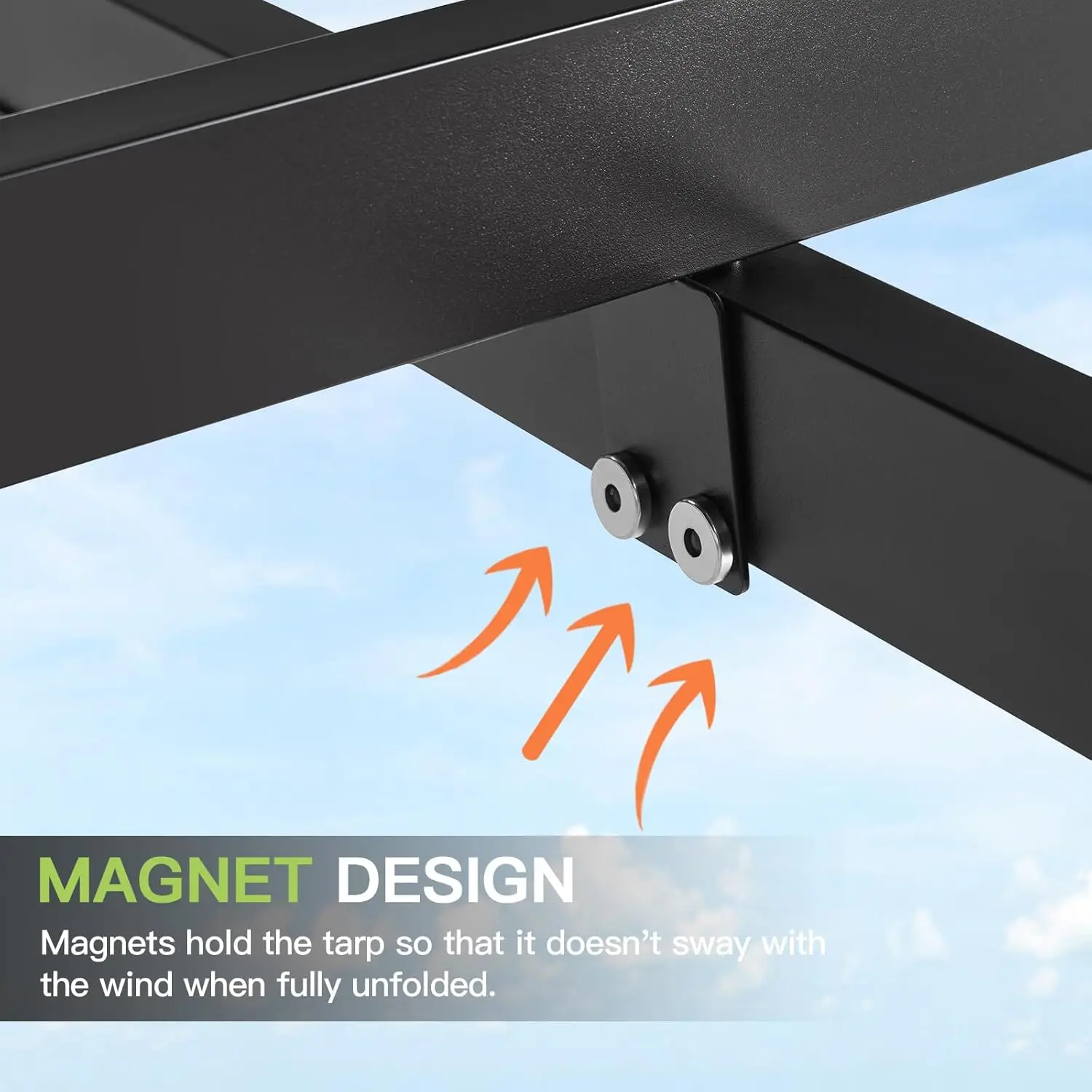 عريشة خارجية مقاس 12 × 16، عريشة ألومنيوم للفناء مع مظلة مطورة قابلة للسحب، عريشة معدنية شديدة التحمل ومراقبة مع #5
