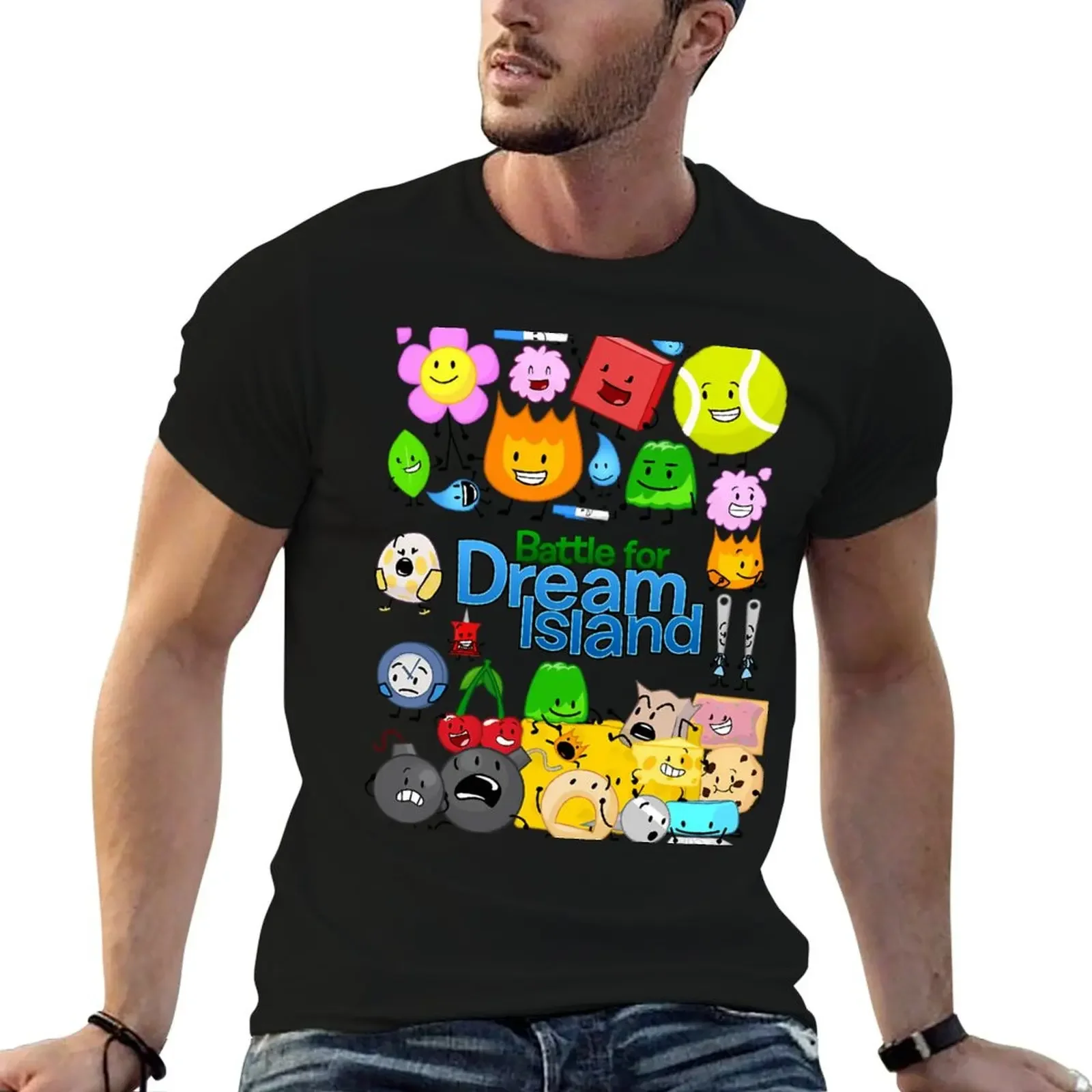 Battle For Dream Island Fitted T-Shirt anime tshirt shirts graphic tee luxury clothes men