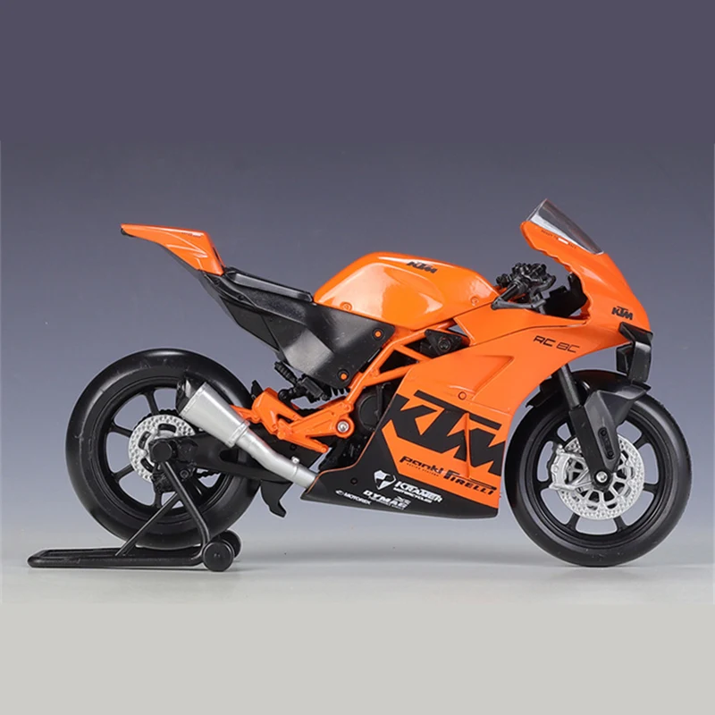 Welly 1:12 KTM RC 8C Alloy Racing Motorcycle Model Diecasts Metal Street Road Sports Motorcycle Model Collection Kids Toys Gifts