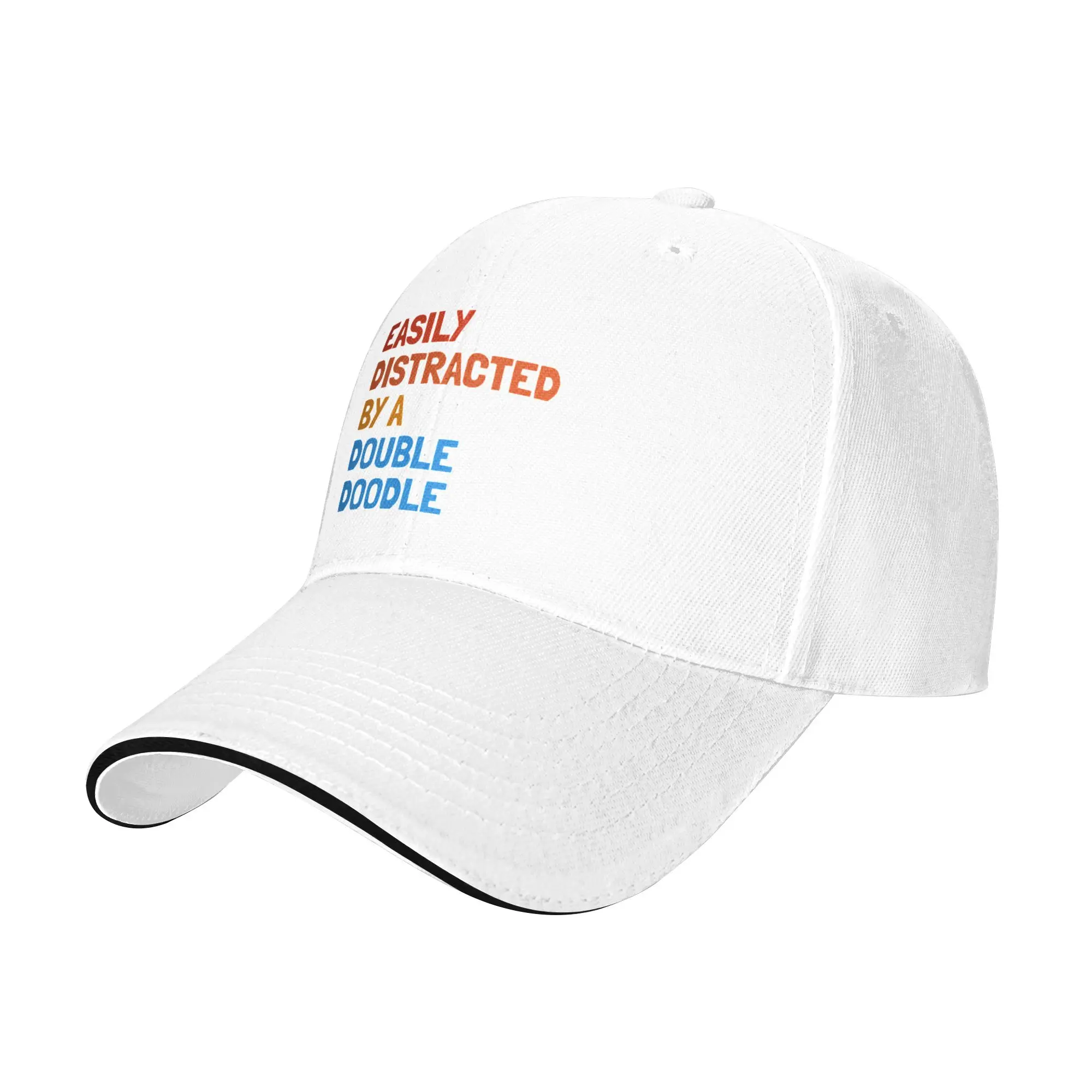Easily Distracted By A Double Doodle Dog Gift Gift For Children Men Women A Baseball Cap Hat