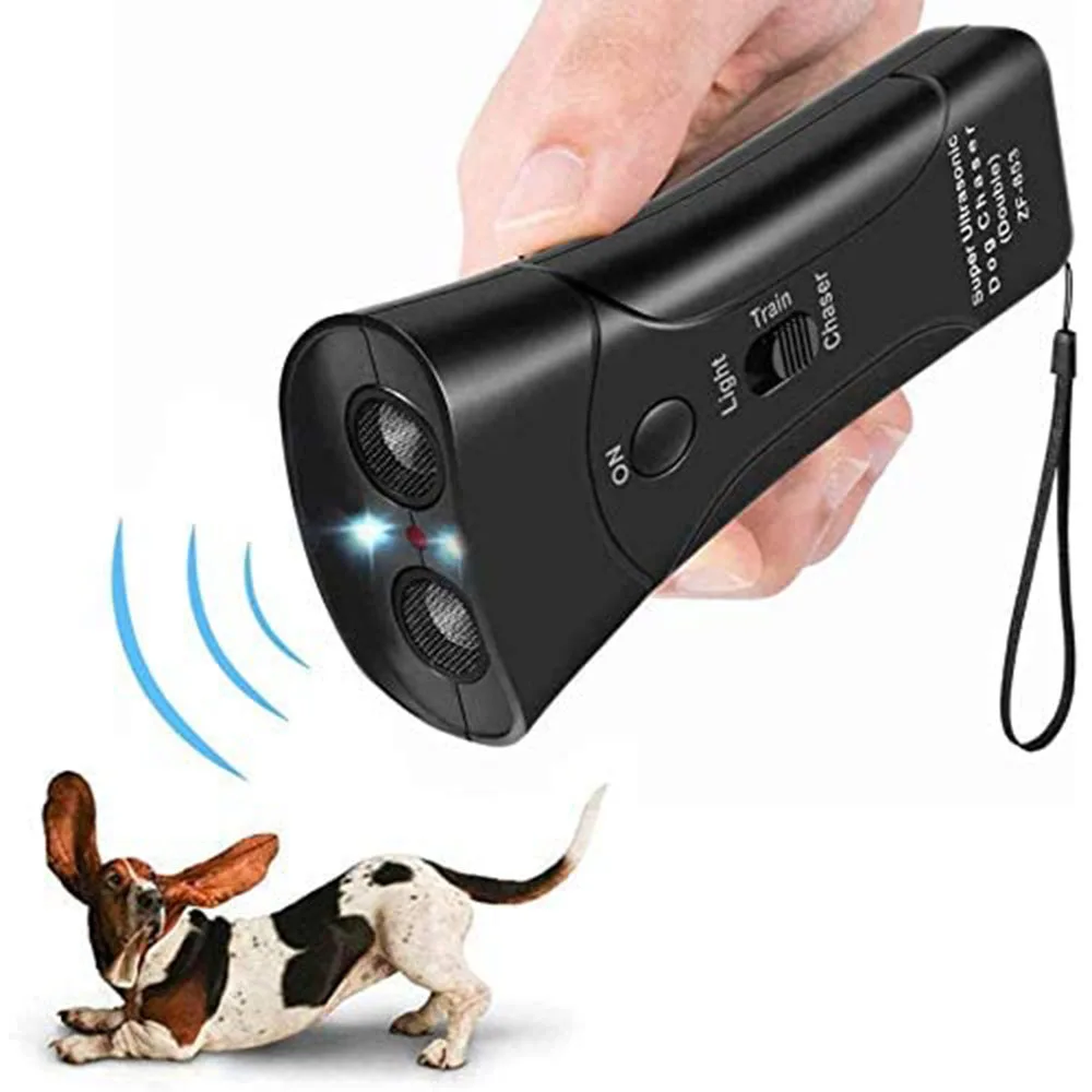 Hundevertreiber für aggressive Hunde, Ultraschall-Ultra-Power-Hundeabwehrmittel, Anti-Bell-Trainingsgerät, Abschreckungstraining für Hundebellen
