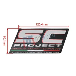 Thermostabiliteit Sc 12.4*6Cm Project 1Pc Uitlaat Hittebestendige Sticker Sticker Sticker Motorfiets Waterdicht Jumbo Formaat