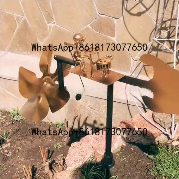 

Popular Handmade Metal Drummer Windmill Unloading Metal Drummer Windmill Decoration