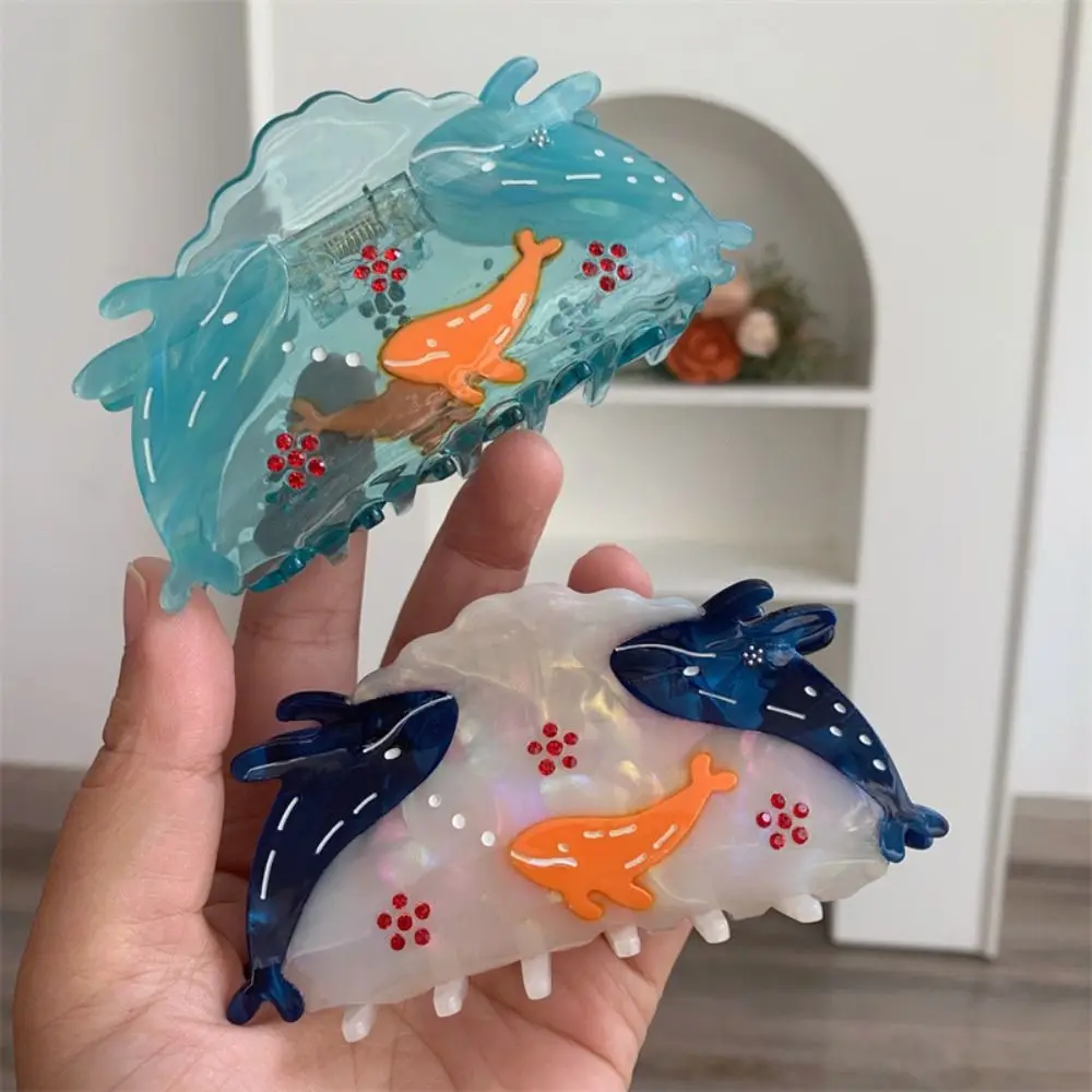 

Fashion Hair Clip Ocean Fish Hair Grab Hairpin Shark Clip Blue Whale Hair Claw Headwear Geometry Acetic Acid Shark Clip Travel