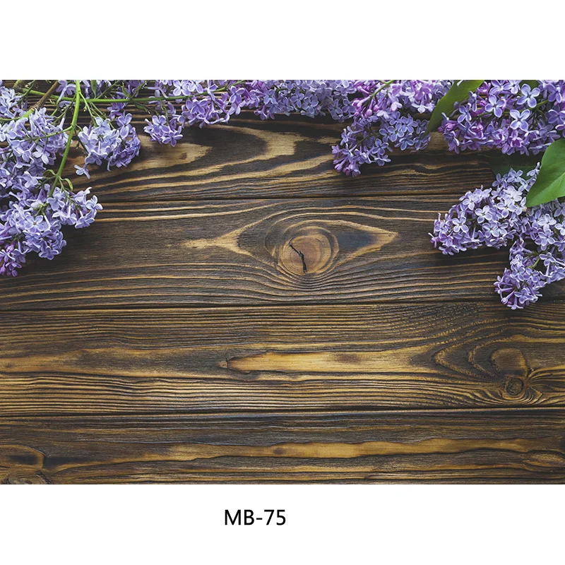 لوحة صور من خشب الزهرة للربيع وخلفيات للتصوير بالاستوديو وخلفيات صور من الفينيل للأرضيات الخشبية 21318MB-02