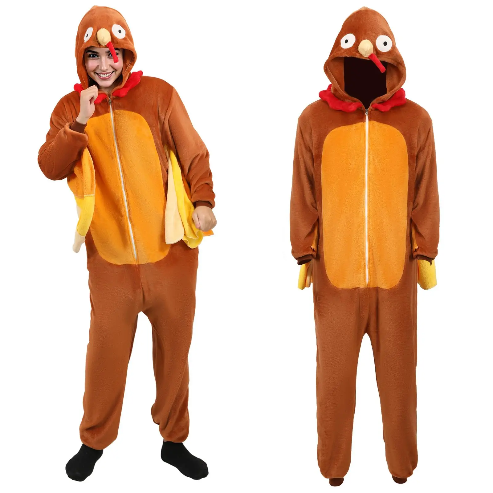 الكبار تركيا نيسيي زي تركيا منامة الزي مضحك الحيوان دعوى للنساء الرجال الشكر هالوين تأثيري