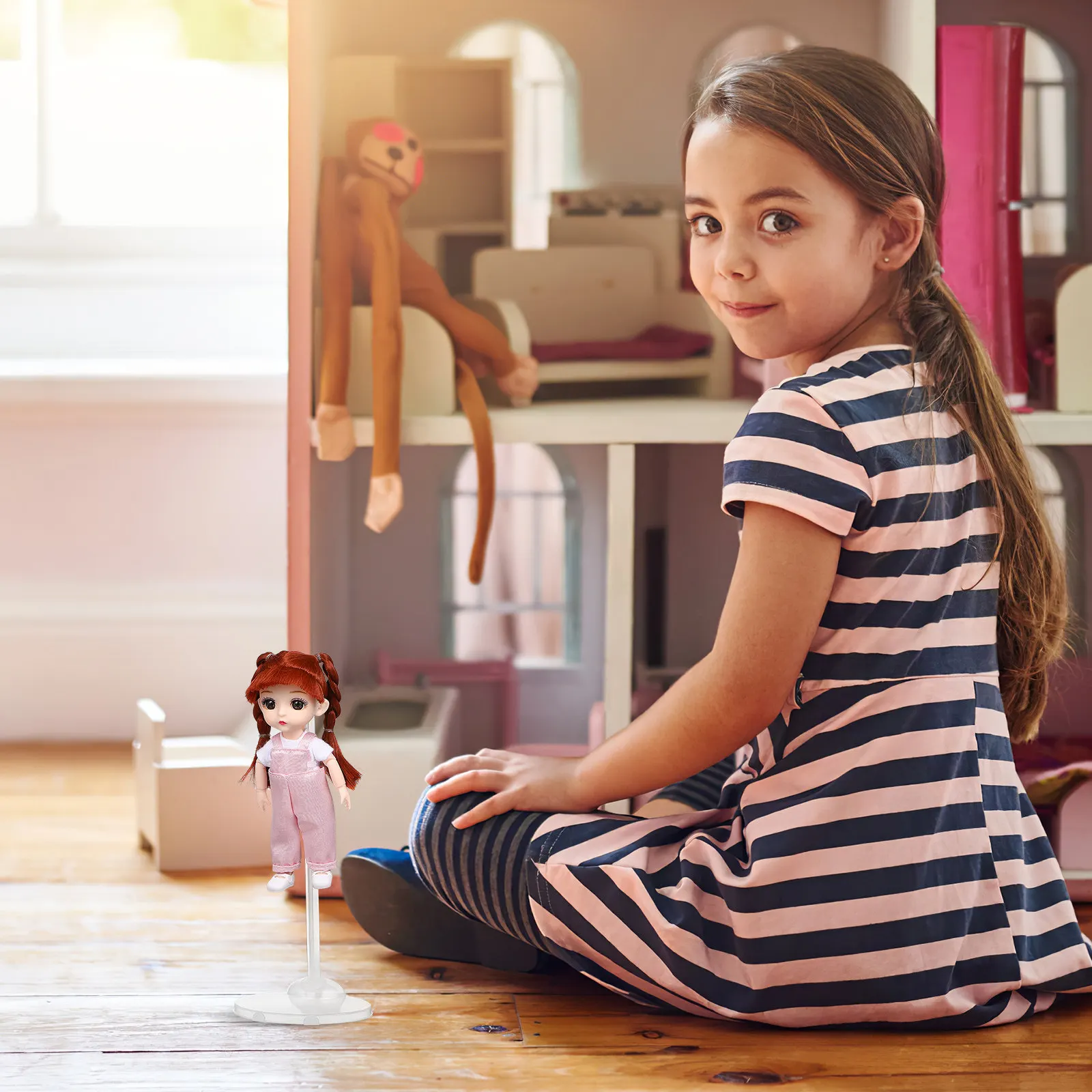 

Набор из 4 прозрачных подставок для карточек/фигурок, держатели-держалки для демонстрации, легко устанавливаются