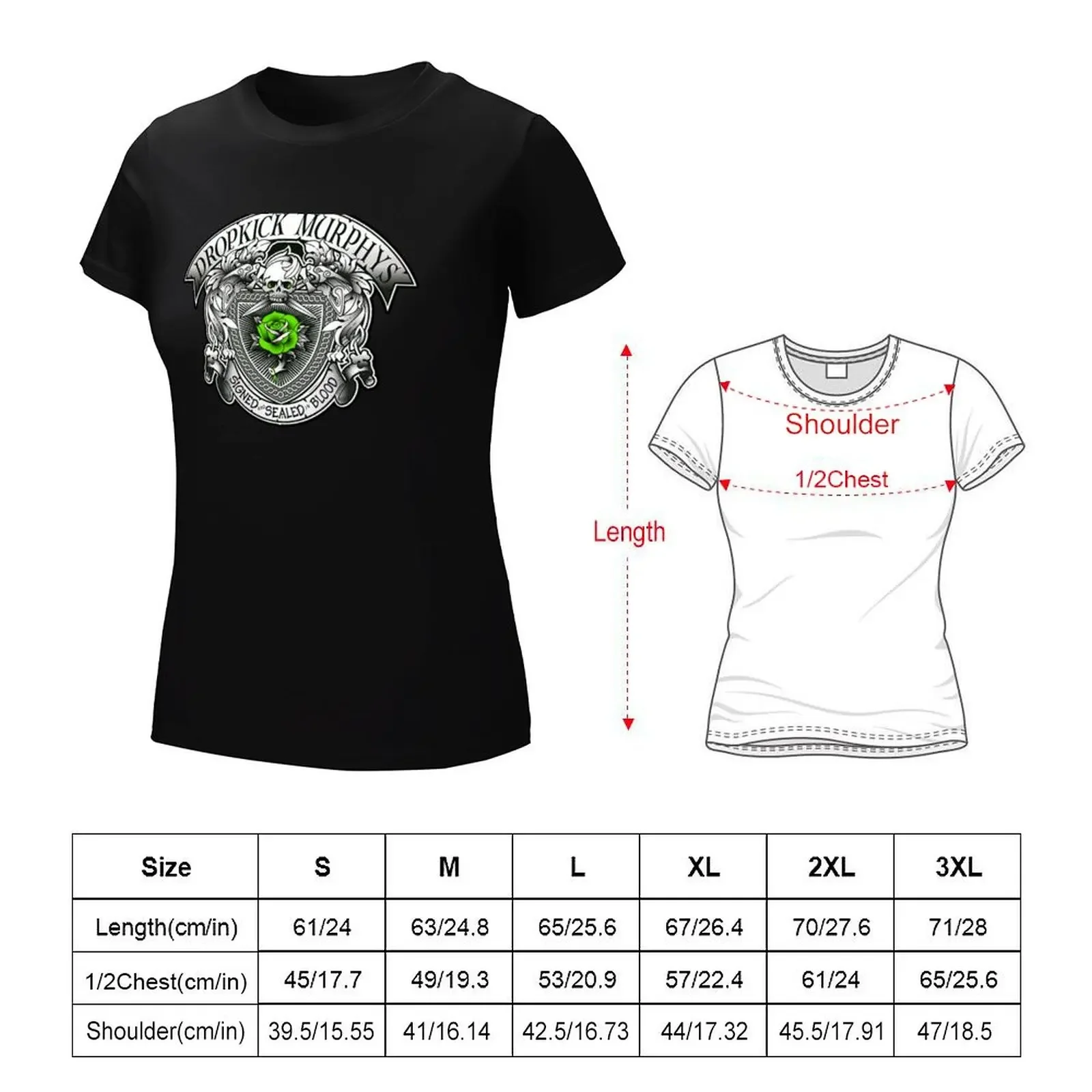 new artwork murphys band T-Shirt heavyweights korean fashion blanks blacks tops for Women
