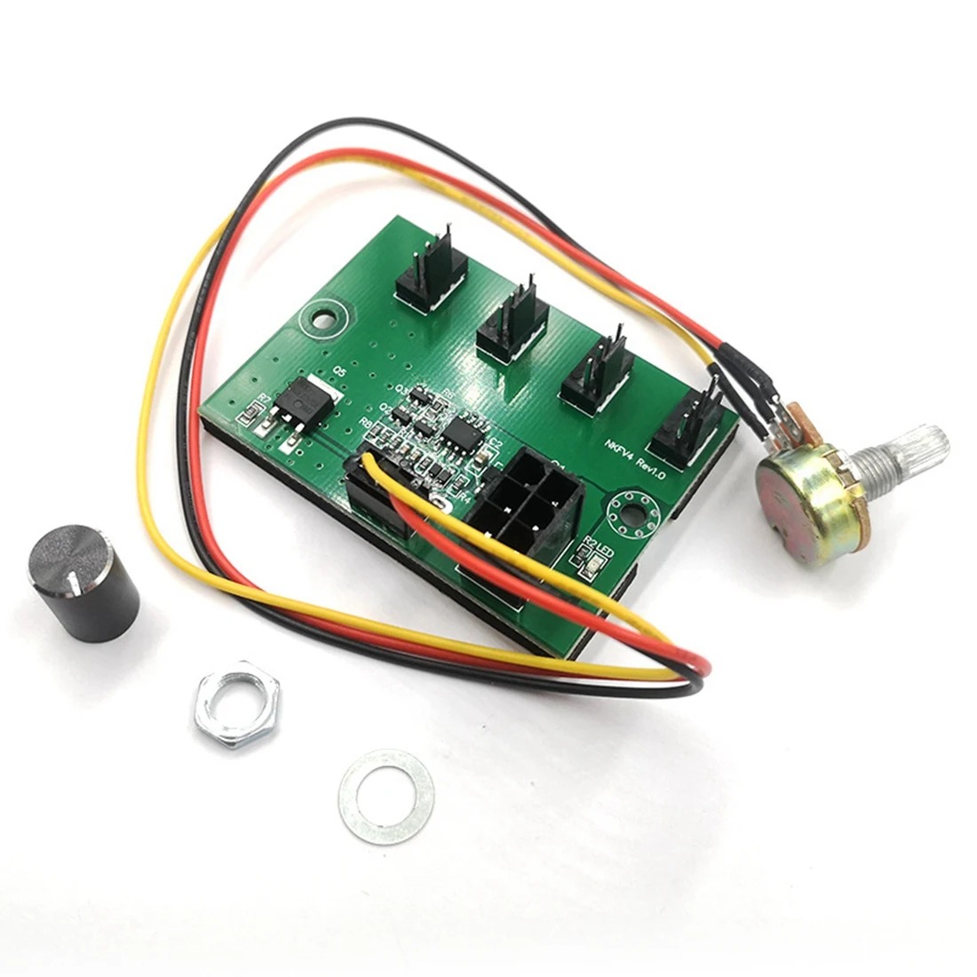 Computer Case DC12V Miner Fan Speed Controller 4-Channel Fan Hub PWM High-Power Fan Controller 6Pin Power Supply