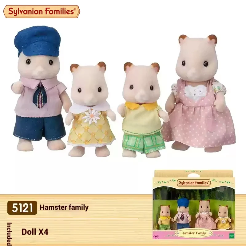 Auténtica familia Sylvanian personaje de Anime simulación Playhouse juguete decoración de habitación juguete regalo de Navidad