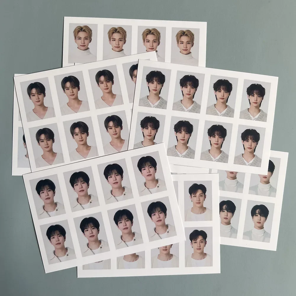 8 Styles Kpop Idol Skz ID Card One-inch Photo Card ID Photo Fans Collection Gift Wholesale