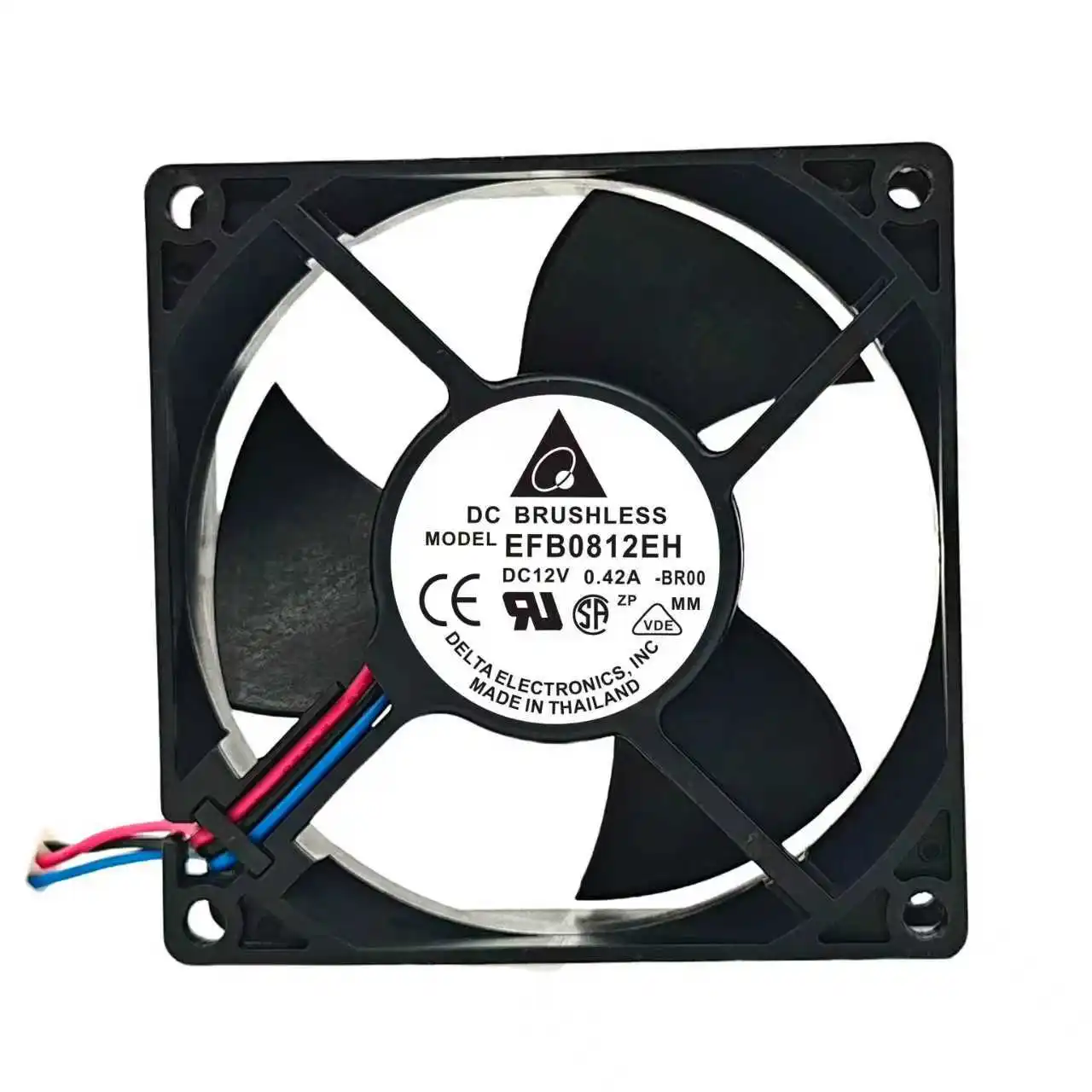 for Delta EFB0812EH-BR00 12V 80mm Inverter Fan with Stalling Alarm 3-Wire