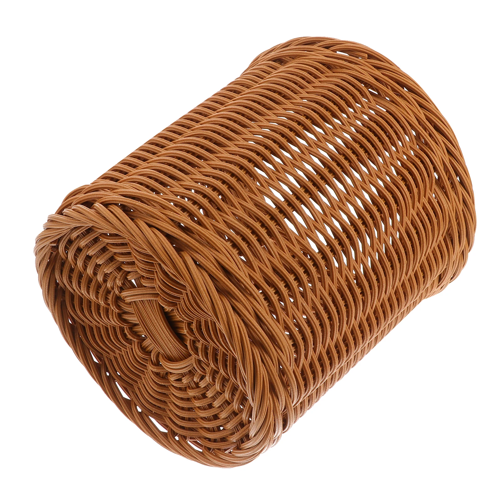 

Imitation Rattan Storage Basket Plastic Pen Holder Round Desktop ganizer Wicker Hamper Jute Baskets Storage Solution Office Home