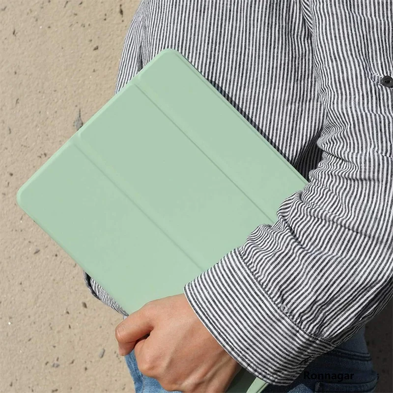2026 Pencil Slot Tablet Case for IPad A19 12th A16 11th Air 8 5/4 11/13 M4 M3 M2 Pro 11 10th 7 8 9th 5/6th Liquid Silicone Cover