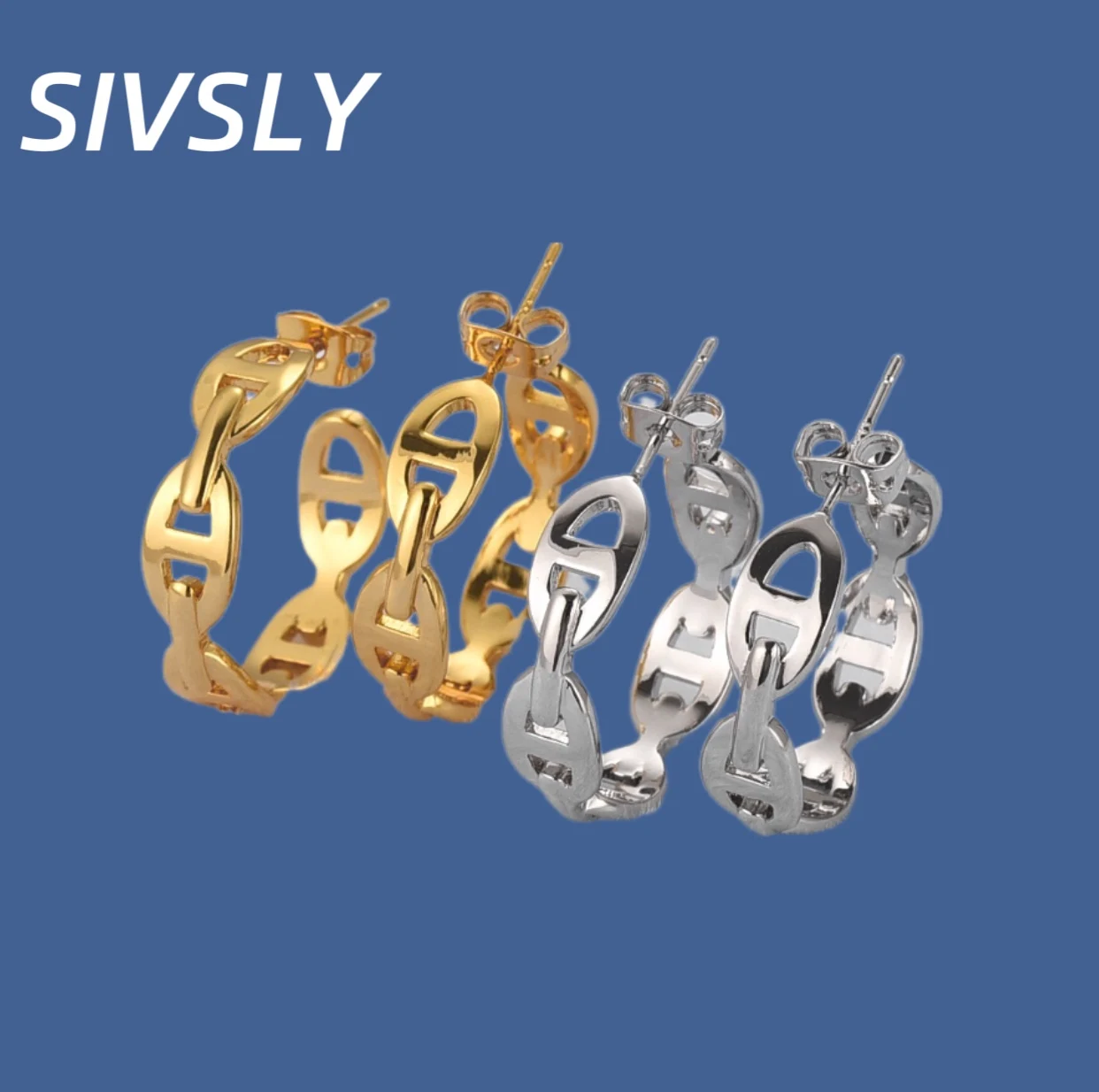 

Hot-selling European and American fashion trend earrings, high-end feeling earrings, women's simple, versatile, and personalized