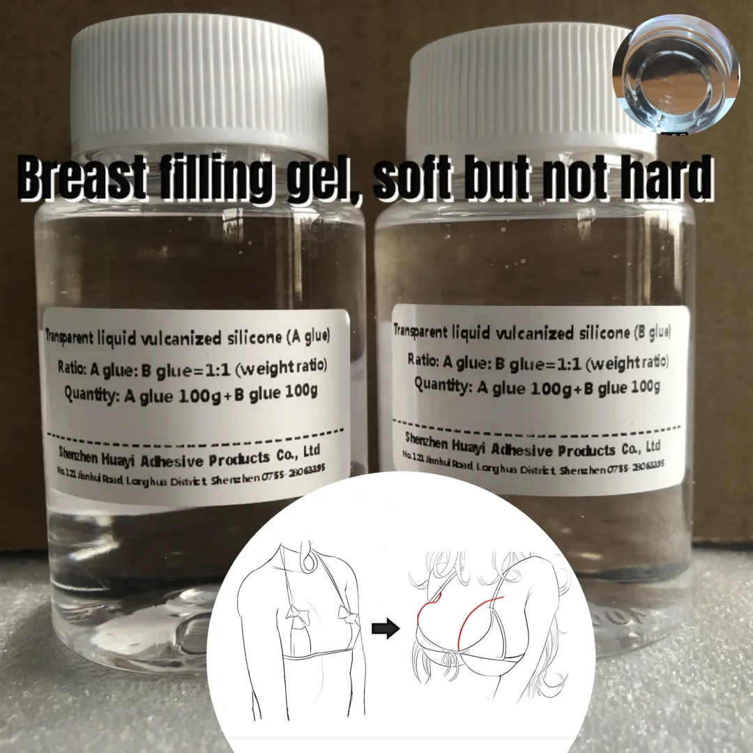 Silicone model filled gel filled breast enhancement silicone high transparent self-healing gel
