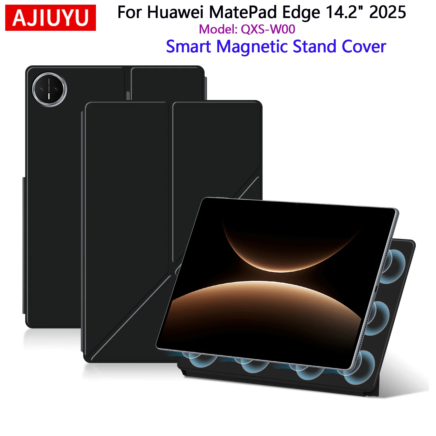 

Магнитный чехол Y-Fold для планшета Huawei MatePad Edge 14.2 дюйма 2025 QXS-W00, умная обложка-книжка для MatePad Edge 14.2 дюйма