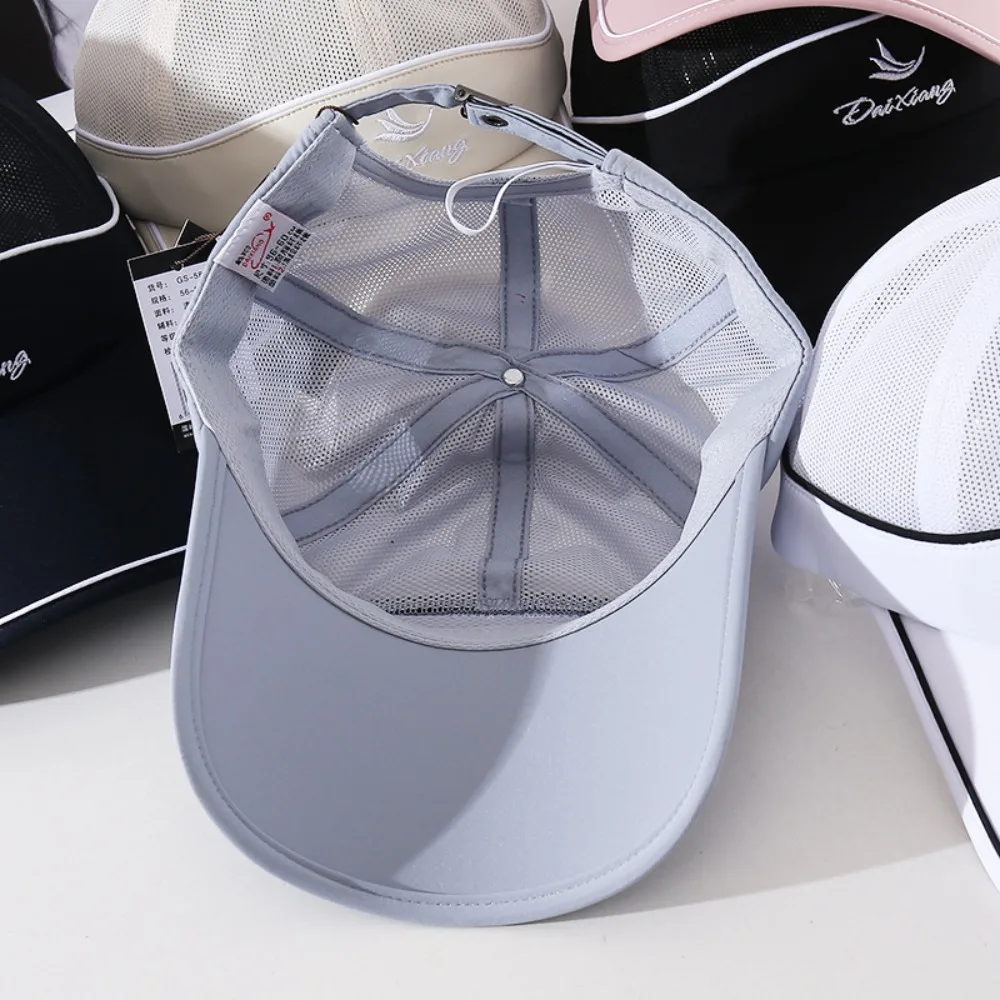 

Cycling Hat Mesh Top Climbing Hats Quick Dry Breathable Baseball Mesh Caps Adjustable Foldable Running Cap Camping Hiking