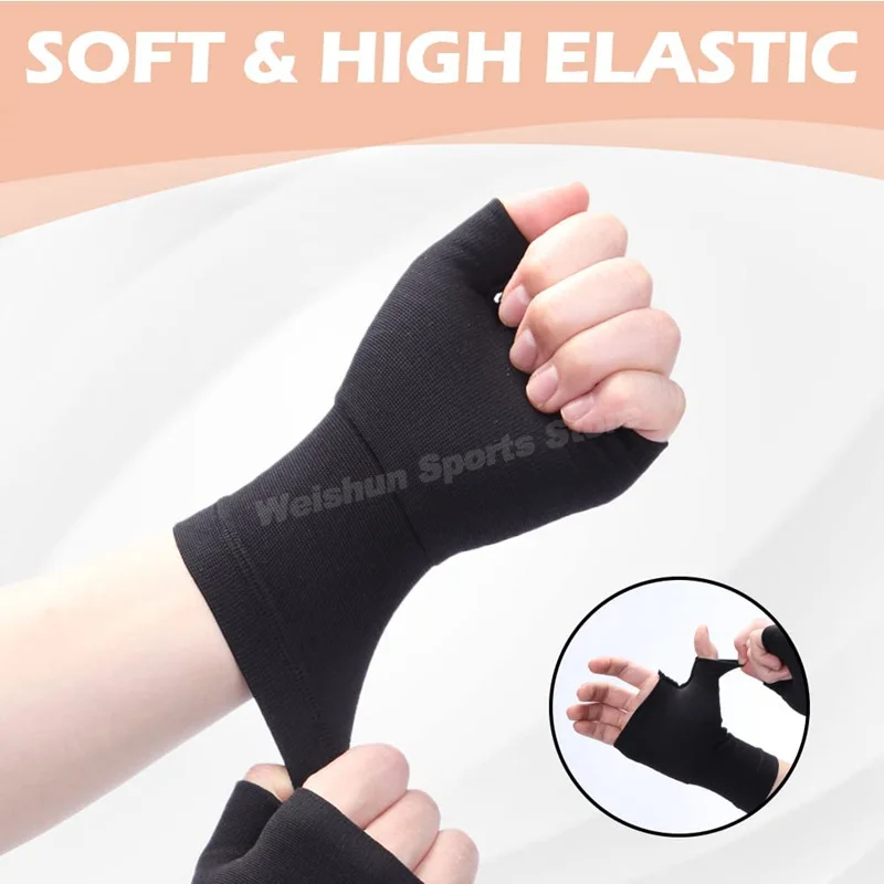 1pair Compression Hand Protector Thumb Wrist Support Brace Carpal tunnel wristband Wrist Joint Strain Hand Sprain Tenosynovitis