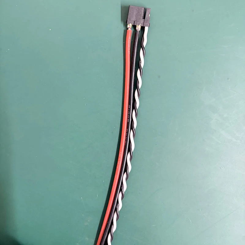 1PCS XT30 (2+2)-F Female Power Plug Servo Motor Connection Cable Twisted Pair Silicone Wire Corrugated Tube Anti Interference