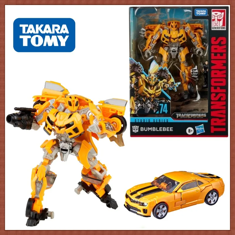 

In Stock Takara Tomy Transformers SS Series Normal Number SS-74 D Class Bumblebee & Sam (ROTF) Movable Figure Robot Model Gifts