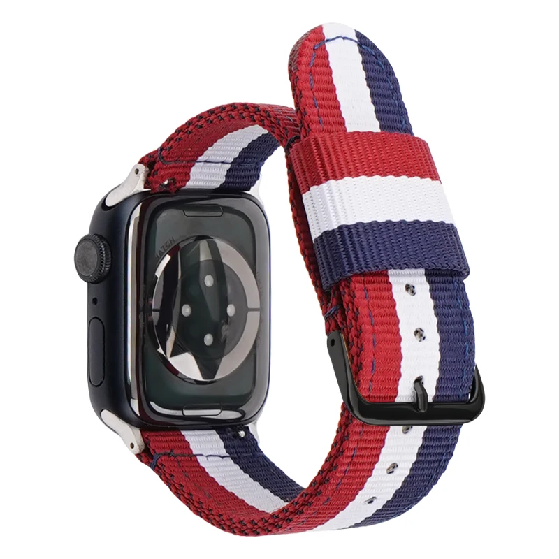Нейлоновый ремешок для apple iwatch10/9/8/7 42/44/45 мм, нейлоновый браслет Ultra2 8 49 мм, бразильские немецкие флаги, 10 серии, 42 мм, 46 мм
