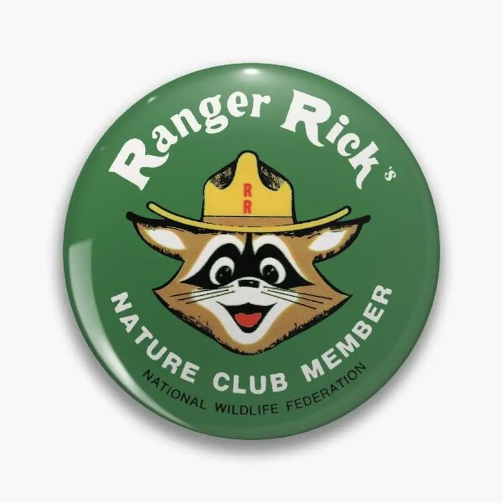 Ranger Rick's Nature Club Vintage Member Badge Pin Buttons Brooches  Jewelry Accessory Customize Brooch Fashion Lapel Badges