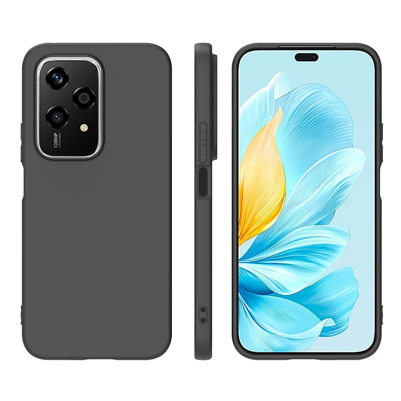 For Honor 200 Lite Case 200Lite TPU Soft Black Slim Matte Silicone Case for Honor 200 Lite Back Cover Honor200Lite Phone Cases