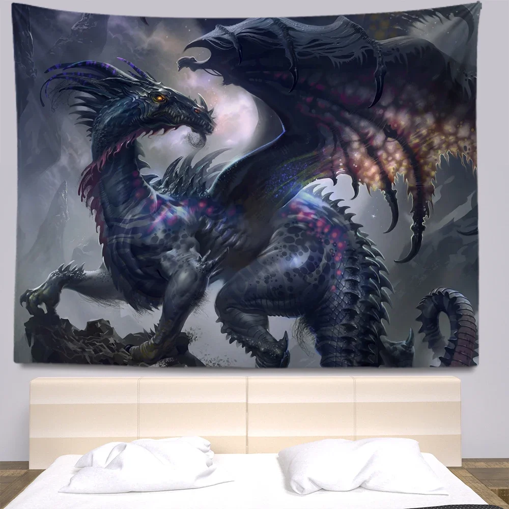 

Fantasy Dragon Myth Animal Tapestry Wall Decor Beautiful Room Hippie Boho Home Hanging