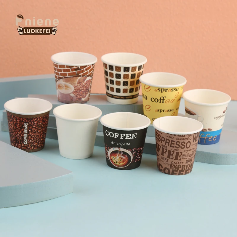 Copos De Café De Papel Descartáveis, 2.5 oz, Personalizado, Preço De Fábrica, Alta Qualidade, Produto Personalizado