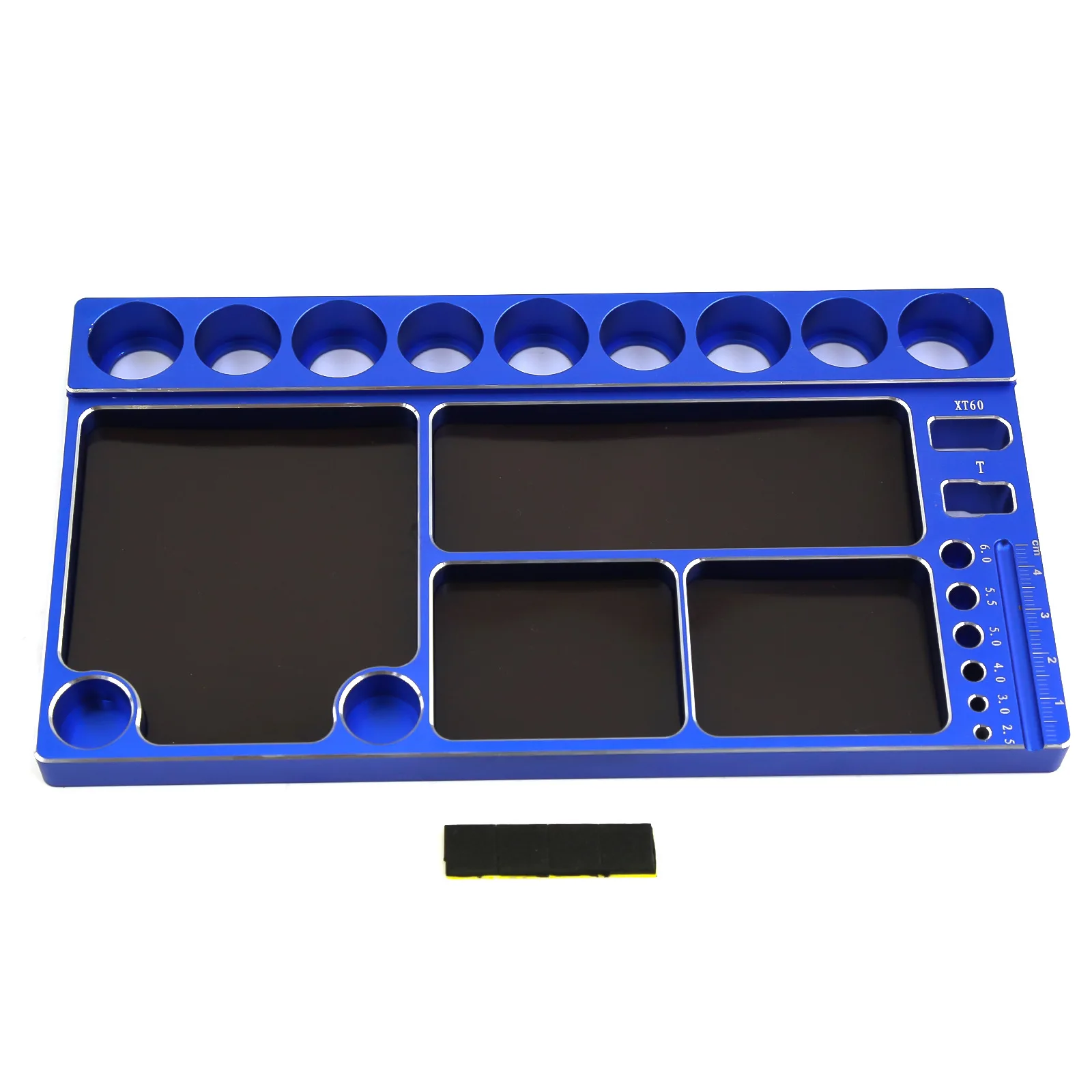 200x110mm CNC Aluminium Multifunction Screw Tray Nut Gasket Storage Tool Organizer for RC Car Boat Airplane Model HSP RC Car