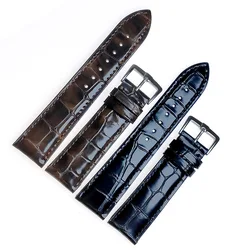 14mm 16mm 18mm 19mm 20mm 21mm 22mm flat end bamboo knot pattern glossy surface, soft and comfortable leather cowhide strap