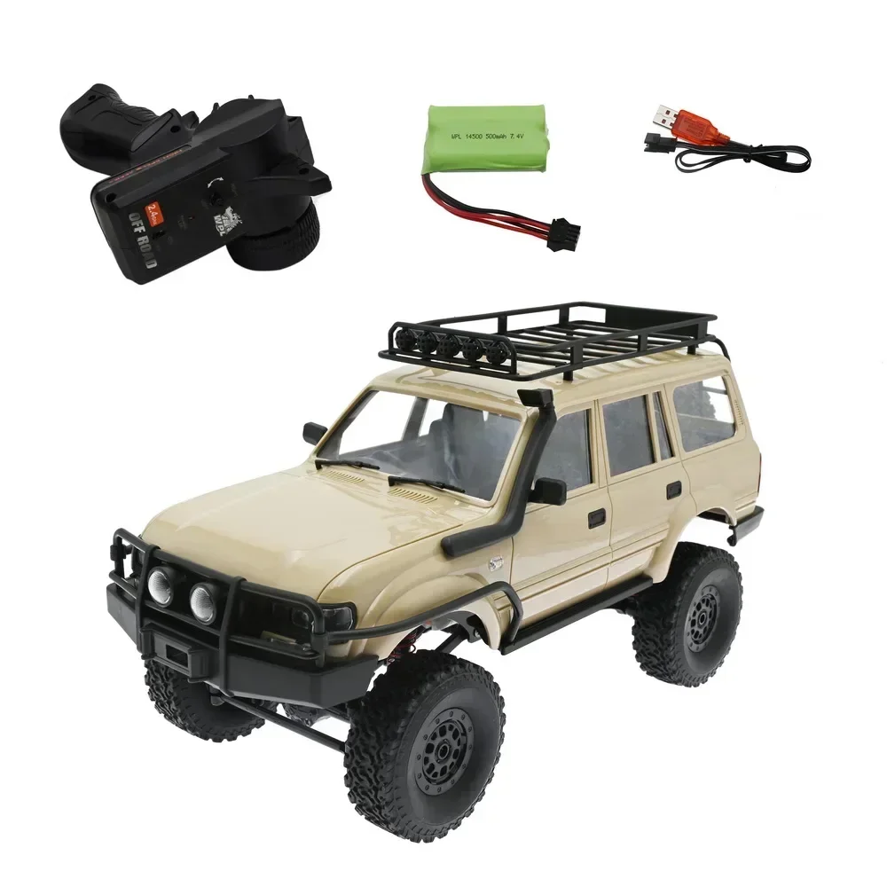 WPL C54-1 coche RC C54 coche LC80 rastreador simular escala completa 260 Motor todoterreno escalada Monsterk WPL 4WD regalo para niños