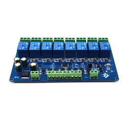 Modbus RTU 8 Channel Relay Module RS485/TTL UART 8CH-Input 8CH-Output