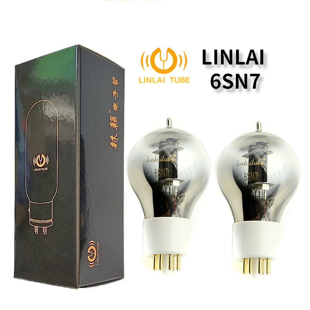 6SN7 LINLAI Vacuum Tube Audio Valve Replaces 6SN7 6N8P 6H8C CV181Tube Amplifier HIFI Audio Amplifier Precision Match Quad