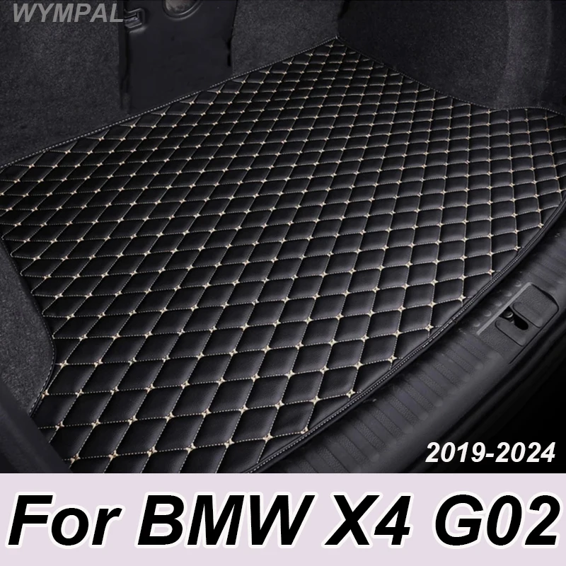 

Car Trunk Mat For BMW X4 G02 2019 2020 2021 2022 2023 2024 High Side Waterproof Liner Cargo Carpet Pad car accessories