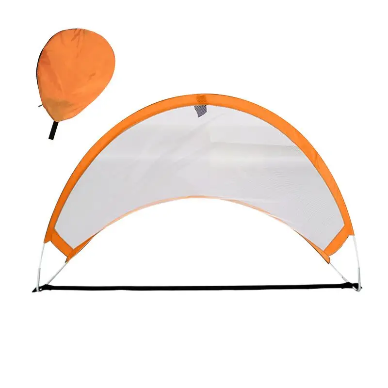 شبكة كرة قدم قابلة للطي في الهواء الطلق، شبكة كرة قدم محمولة للتدريب مع حقيبة حمل للعبة الرياضية الخارجية