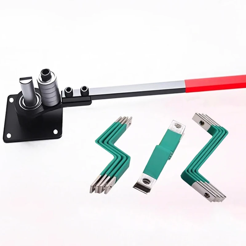 90° Right-Angle Bending Equipment - Manual Flat Iron, Copper Busbar, Steel Wire & Copper Plate/Strip Bending Tool