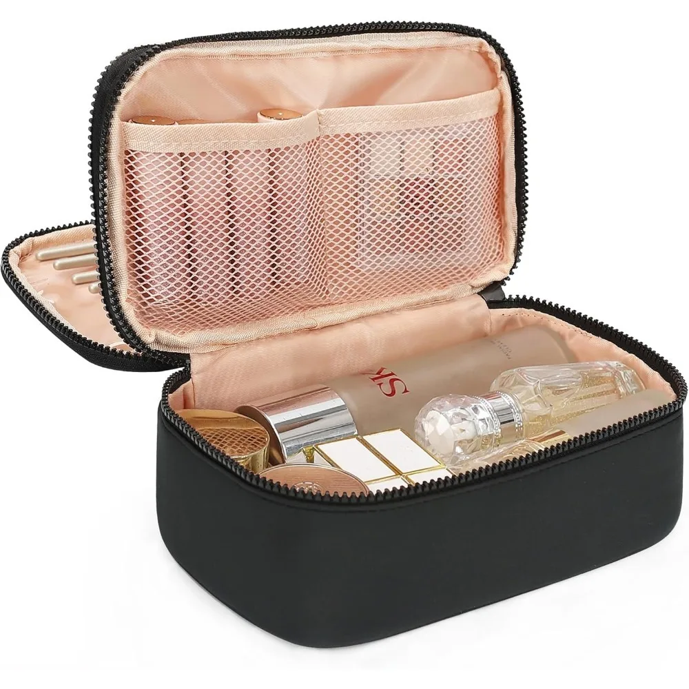 

Косметичка Relavel, маленькая косметичка для женщин, дорожная косметичка, 2-слойный водонепроницаемый органайзер для макияжа с макияжем Br