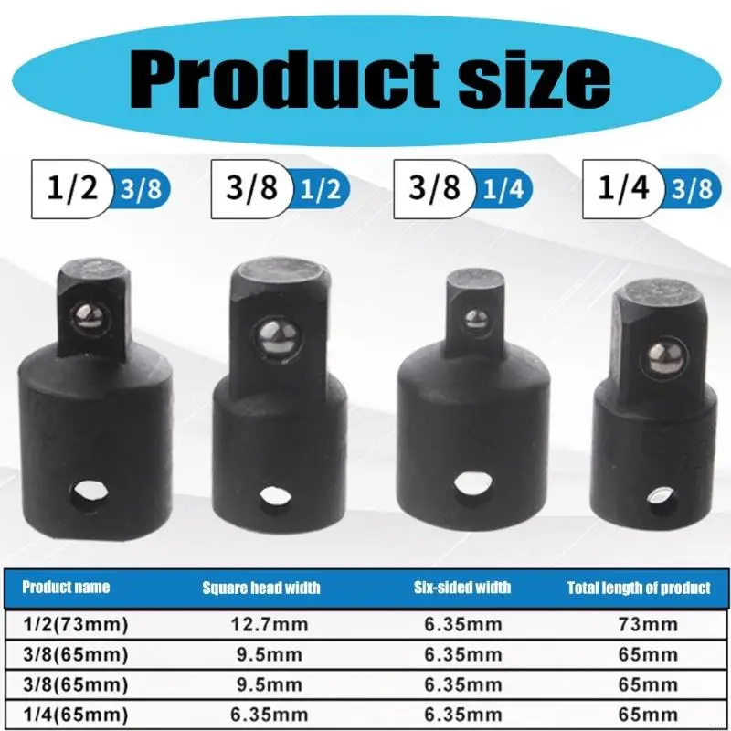 Conjunto redutor adaptador soquete X9fa 4pcs