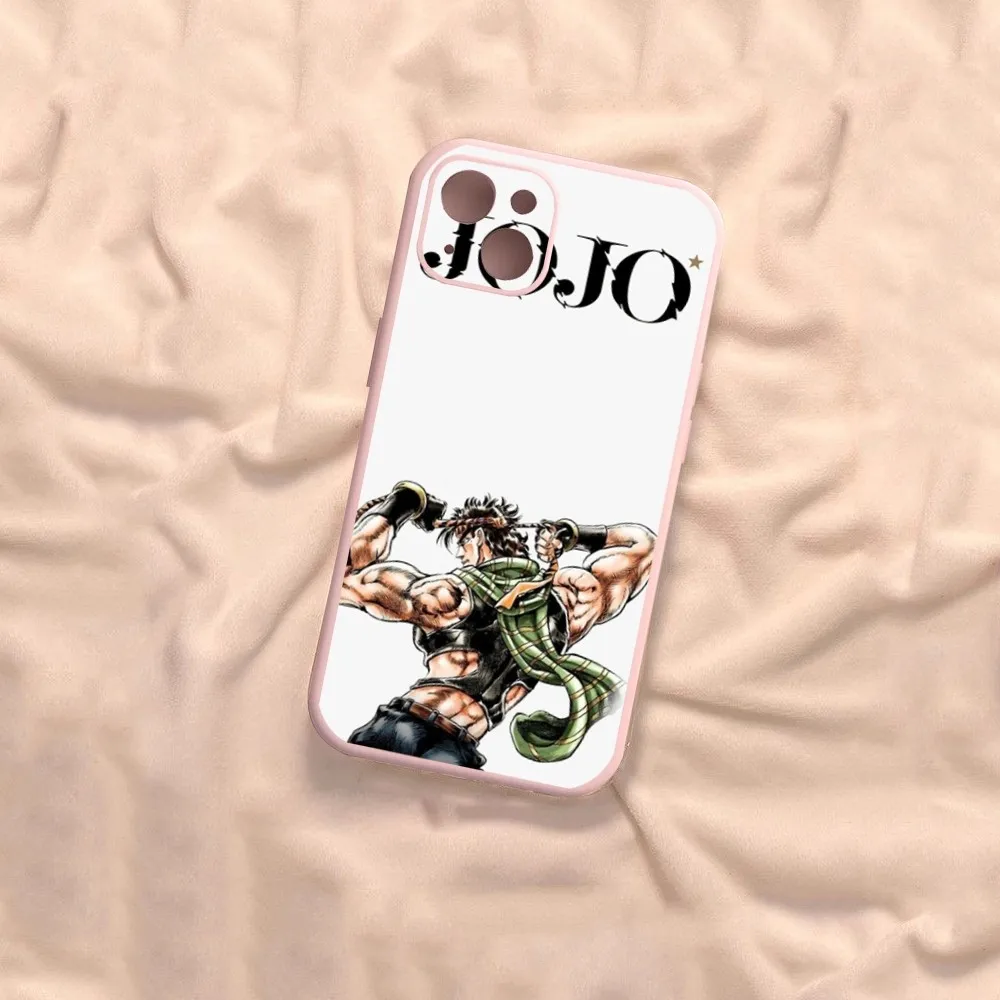 Anime JoJos Bizarres Adventures Phone Case For iPhone 14 13 12 11 Pro Max XS Max X XR 7 8 Plus Mini Pink TPU material