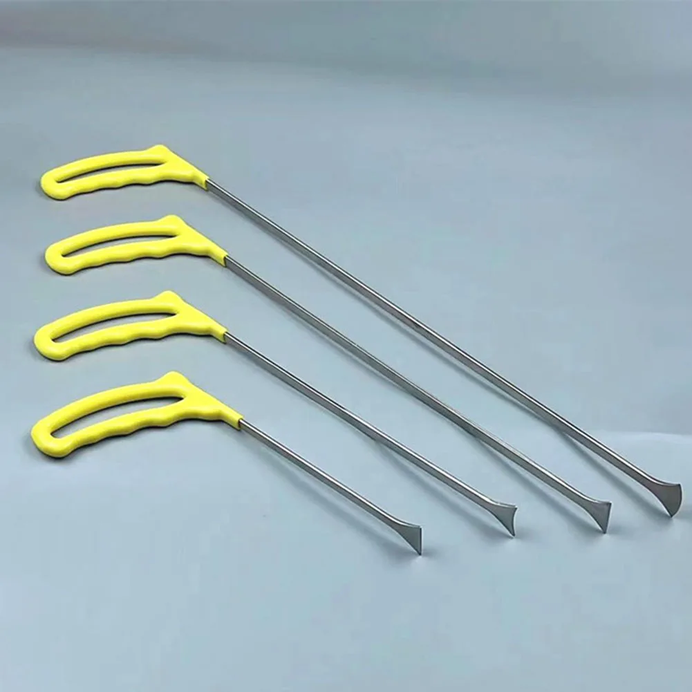 Crowbar Bar Push Rod Hooks 21cm/31cm/41cm/51cm Car Paintless Dent Repair Tools Flat Chisel Pry Bar For Gaps Craters Hail Pits