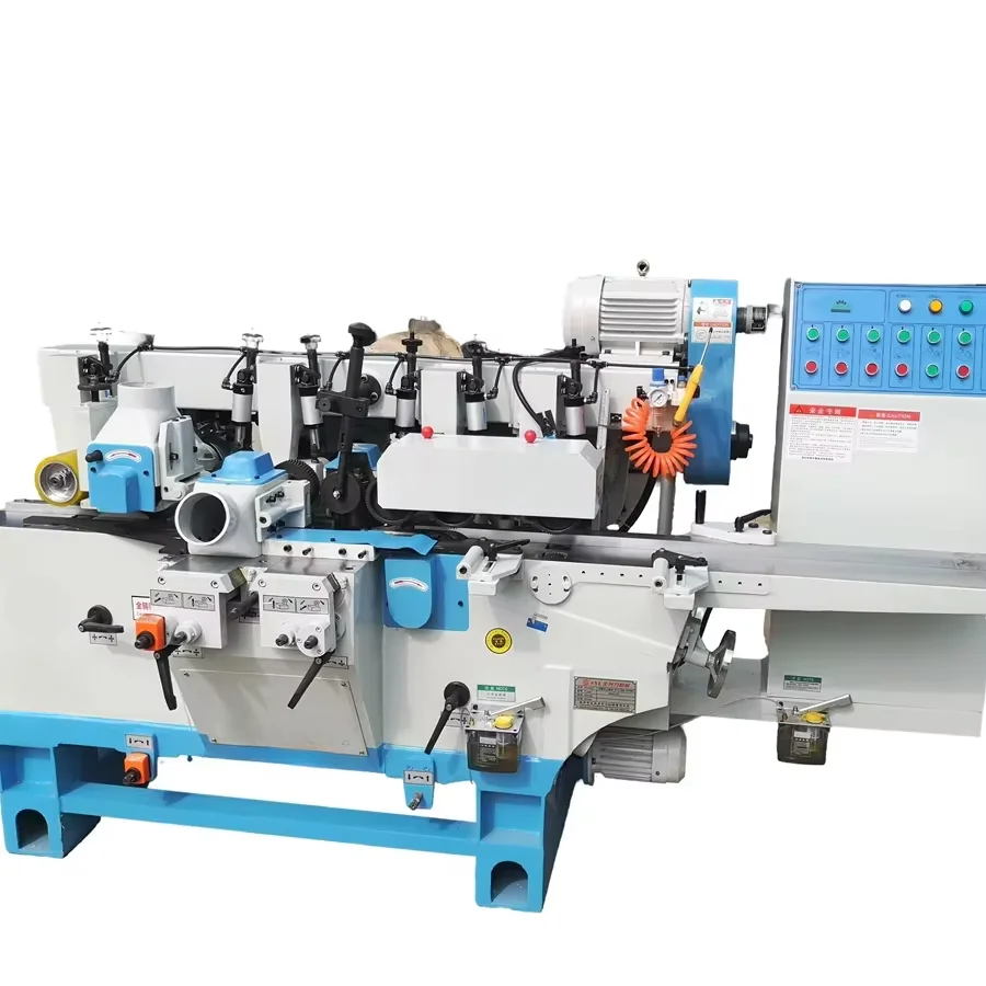 Solid Wood Planer Moulder Machine Four-Sided Spindle for Woodworking MB4013D High-Speed Automatic Industrial