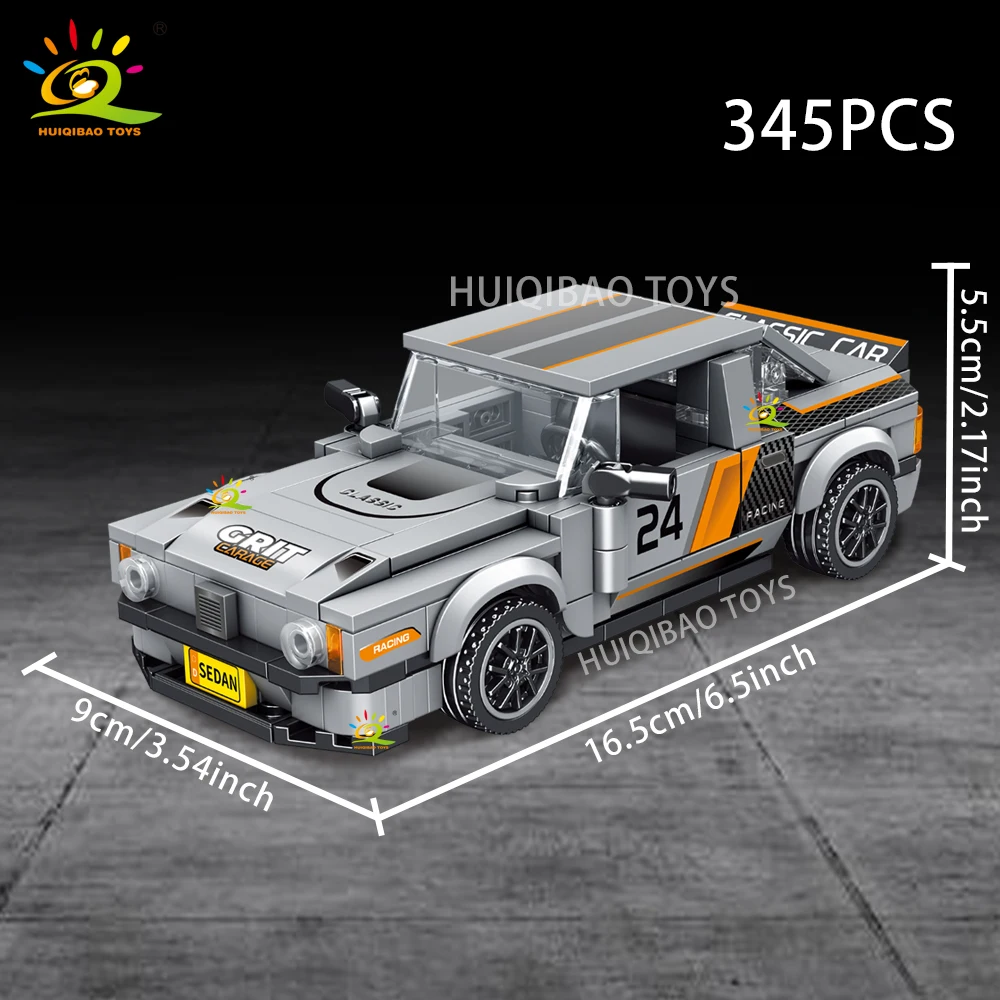 HUIQIBAO Mechanical Speed Motorcycle Building Block Set Boys DIY Car Collectible Adult Model Bricks Educational Toys Gift